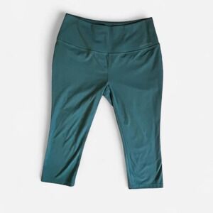 teal green capri leggings